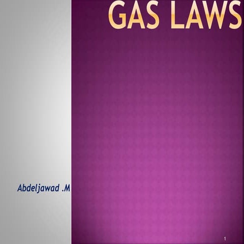 Gas law 