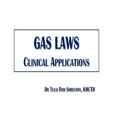 Gas laws