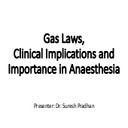 Gas laws and anaesthetic implications