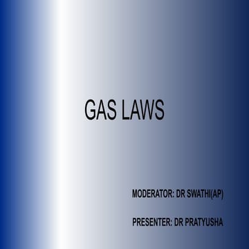 gas laws final - health and medical related PDF