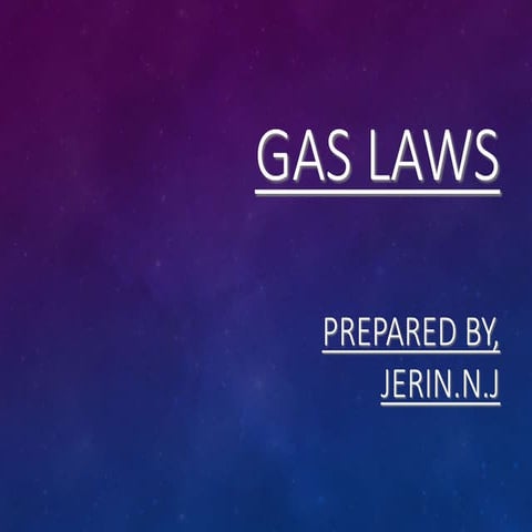 Gas laws