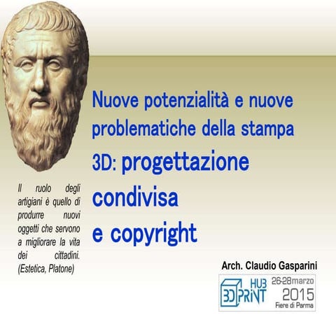 Nuove potenzialità e nuove problematiche della stampa 3D: progettazione condi...