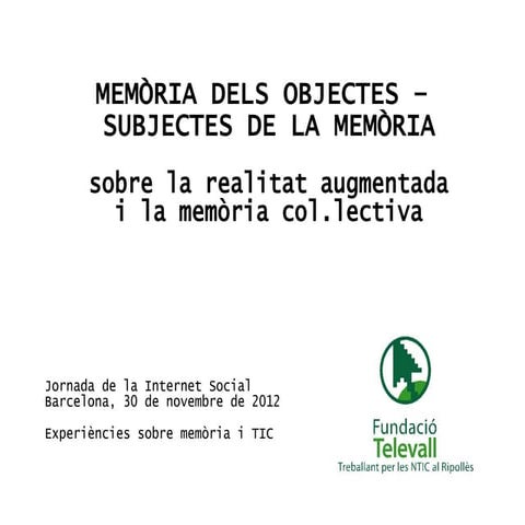 Memòria històrica amb app mòbil.