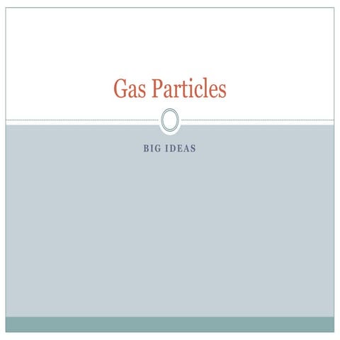 Gas particles