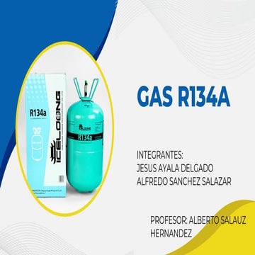 GAS R 134a para tipos de compresores y caracteristicasg | PDF
