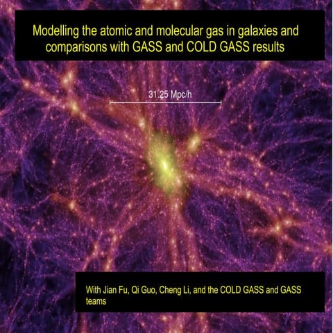 Modelling the Atomic and Molecular Gas in Galaxies and Comparisons wih GASS a...