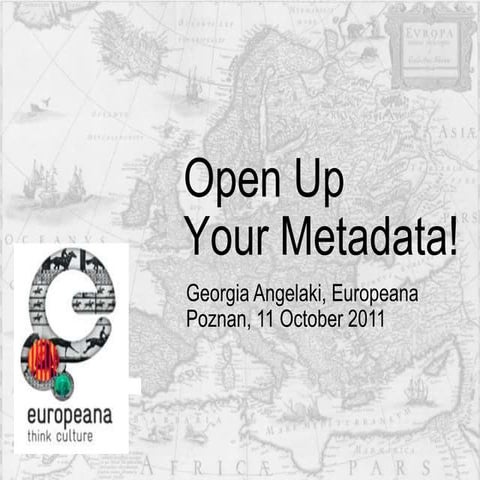 Open Up Your Metadata!