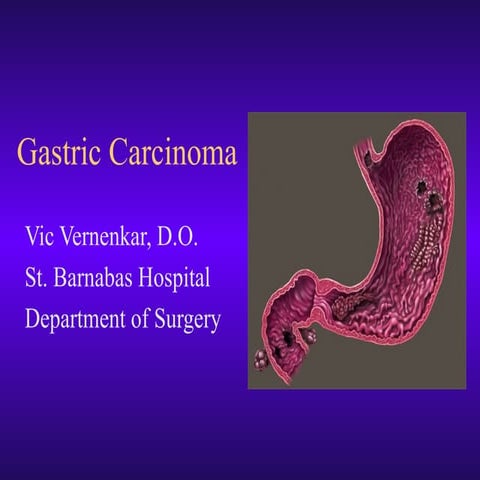 Comprehensive Overview of Gastric Carcinoma: Diagnosis, Staging, and ...