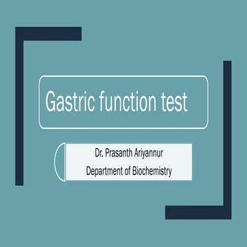 Gastric function test 2