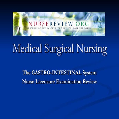 NurseReview.Org Gastrointestinal System