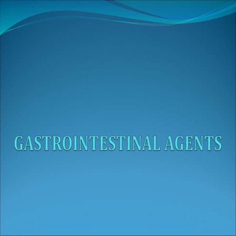 Gastrointestinal agents