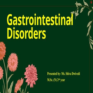 Gastrointestinal Disorders.pptx congenital malformation in GI TRACT