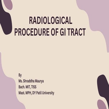 Radiological Procedures of the Gastrointestinal (GI) Tract | Barium Studies & Imaging Techniques
