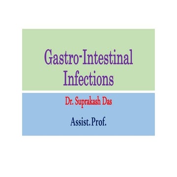 Gastrointestinal infections