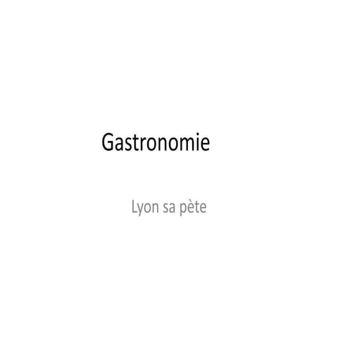 Gastronomie
