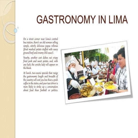 Gastronomy in Lima