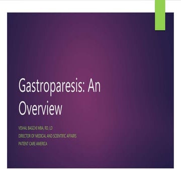 Gastroparesis in Chronic Kidney Disease