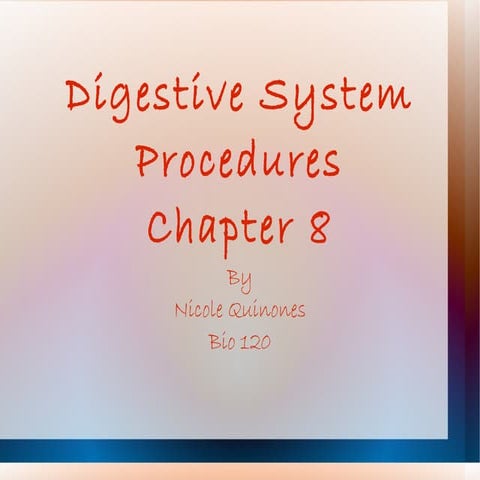 Gastro procedures