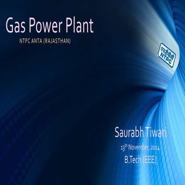 Gas turbine Power-plant, NTPC Anta, Rajasthan