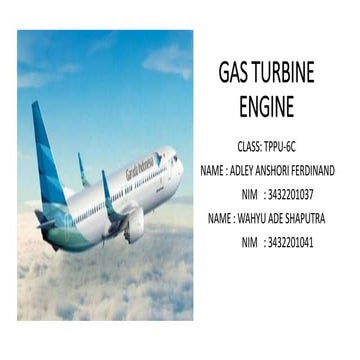TURBO SHAFT ENGINE | PPTX
