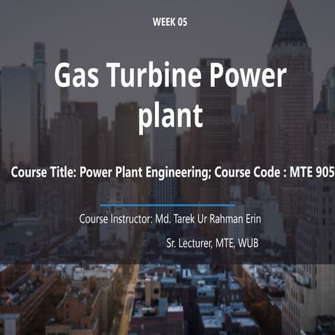 Gas turbine power plant