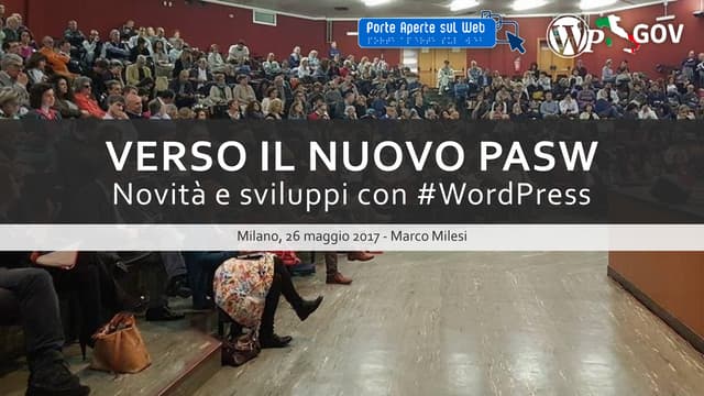 Giornata aperta sul web 2017 - Workshop WordPress