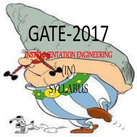 Gate 2017 insyllabus