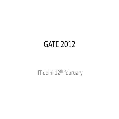 Gate 2012