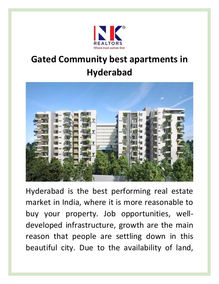Gated community best apartments in hyderabad