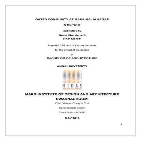 Gated community thesis