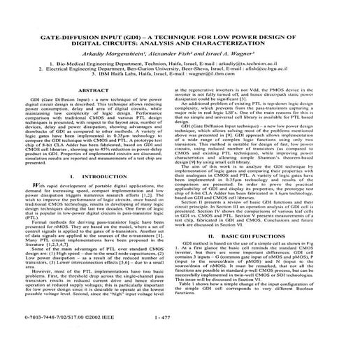 Gatediffusion input-gdi--a-technique-for-low-power-design-of-dig