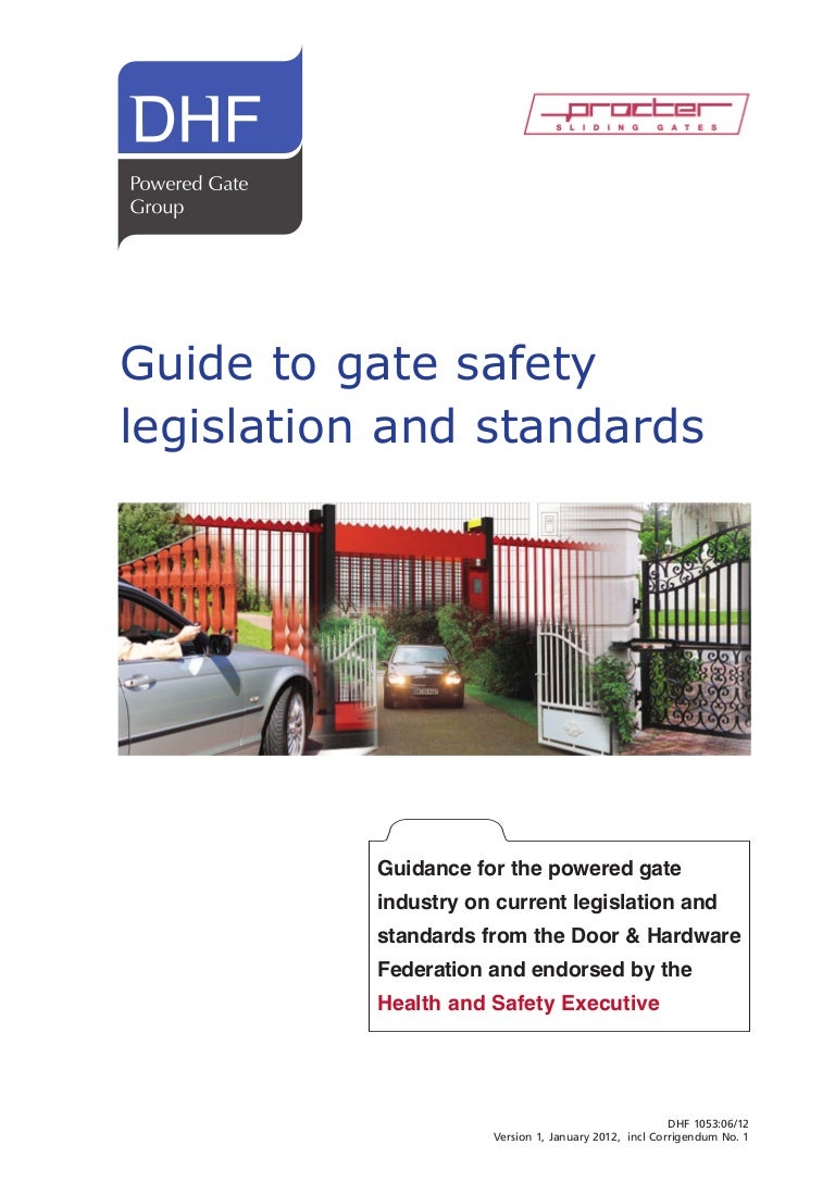 Automatic Gate Safety Legislation and Standards