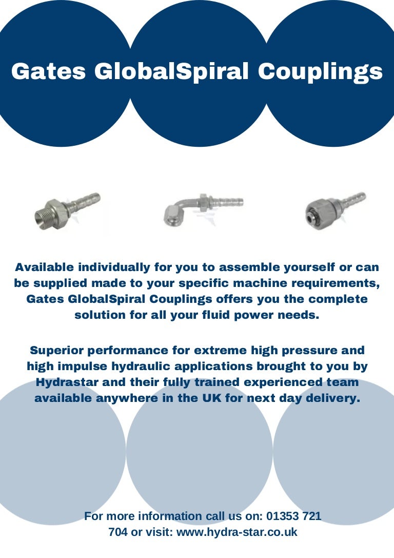 Gates global spiral couplings