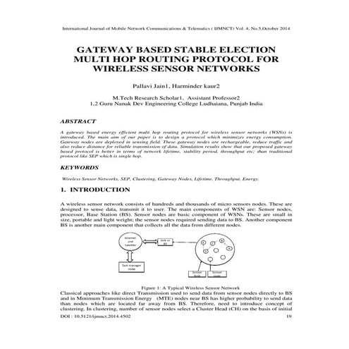 Gateway based stable election