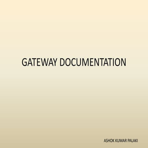 Gateway documentation