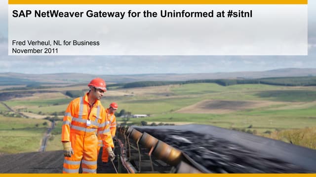 Gateway for the uninformed #sitnl edition