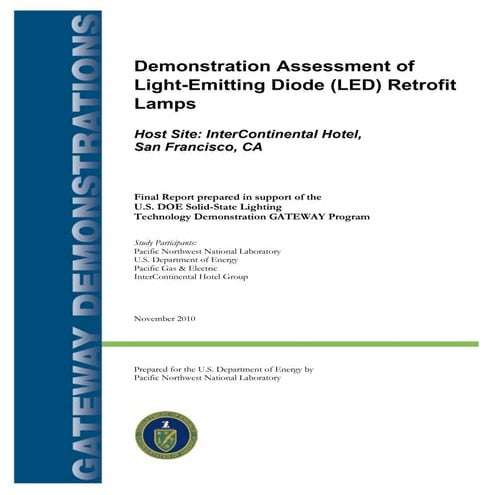DOE Gateway LED Replacement lamps
