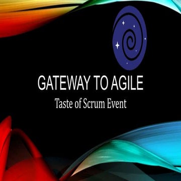 Gateway to Agile: Taste of Scrum Event