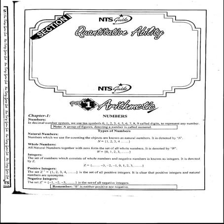 GAT & NTS - Quantitative Ability 