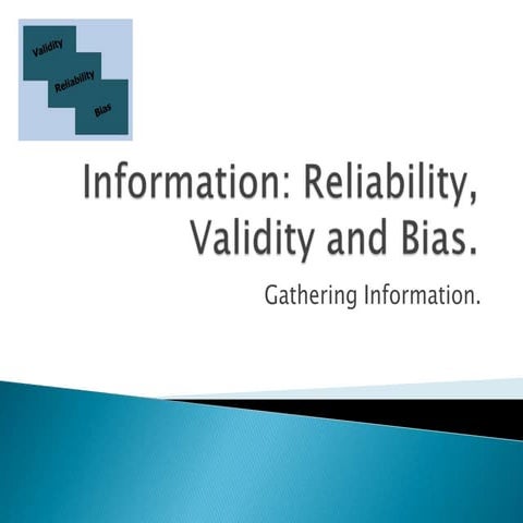 Gathering information presentation.