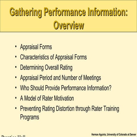 Gathering Performance Information {Lecture Notes}