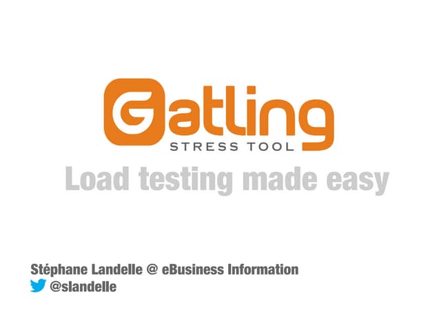 Gatling - Paris Perf User Group