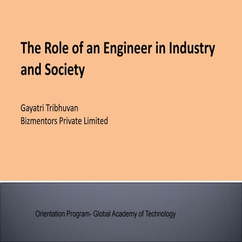 Who is an Engineer?
