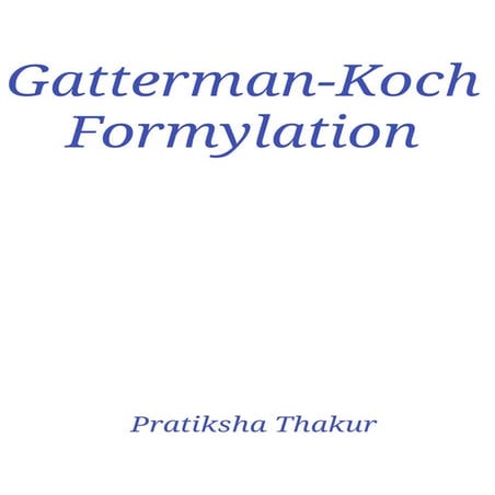 Gatterman - Koch Formylation | PDF