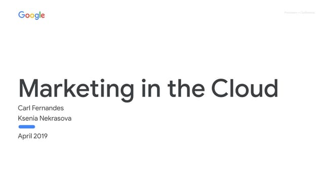 Google Analytics Konferenz 2019_Google Cloud Platform_Carl Fernandes & Ksenia...