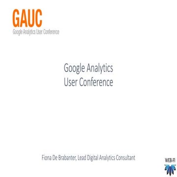 Google Analytics User Conference