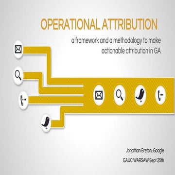 Operational Attribution with Google Analytics
