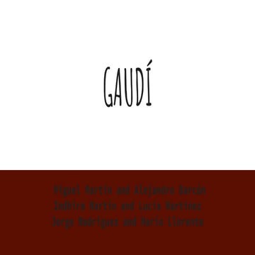 Gaudi english | PPT
