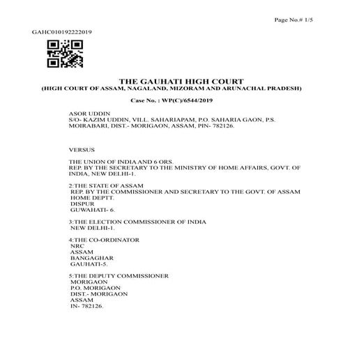 Gauhati hc sep 9 order