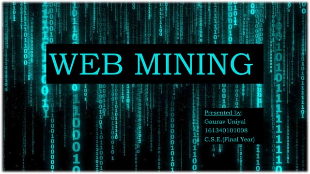 Gaurav web mining